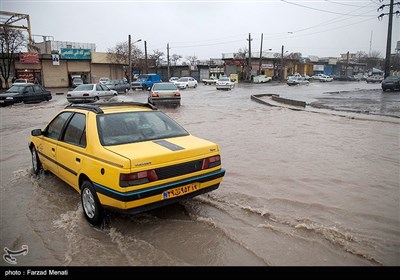 آبگرفتگی معابر در کرمانشاه