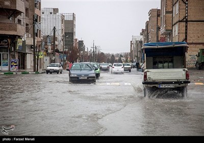 آبگرفتگی معابر در کرمانشاه