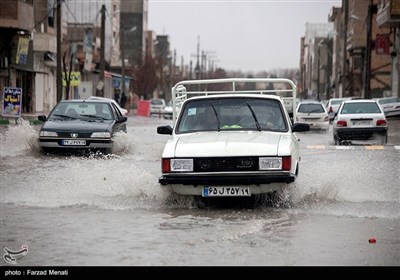 آبگرفتگی معابر در کرمانشاه