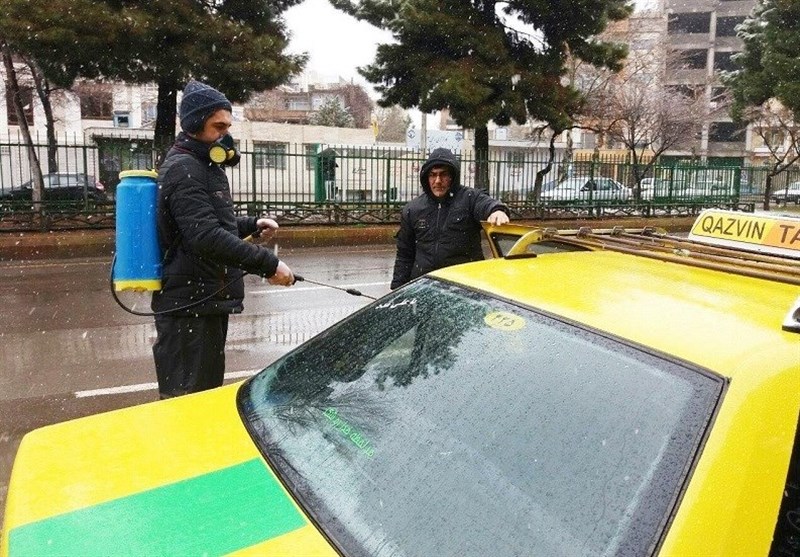 ضدعفونی تاکسی‌ها در قزوین رایگان انجام می‌شود