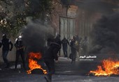 کرانه باختری|آتش گرفتن یک خودروی نظامیان صهیونیست در ابودیس