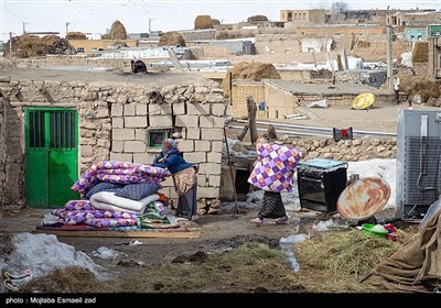 روستاهای زلزله زده بخش قطور شهرستان خوی پس از هفت روز -آذربایجان غربی