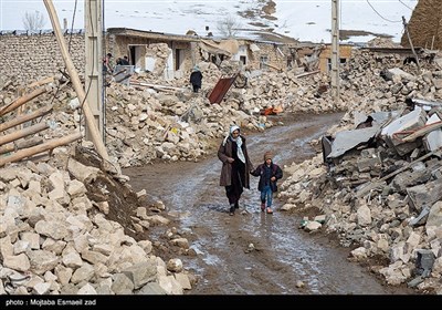 روستاهای زلزله زده بخش قطور شهرستان خوی پس از هفت روز -آذربایجان غربی