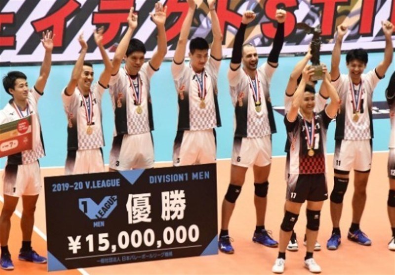 لیگ والیبال ژاپن| قهرمانی استینگز در سالن خالی/ دست کوبیاک به جام نرسید