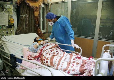 بخش ویژه بیماران کرونا در بیمارستان حضرت علی ابن ابیطالب (ع) - قم