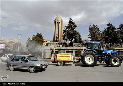 Iran Disinfects Main Streets amid Spread of Coronovirus