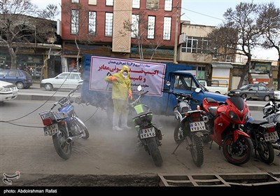 Iran Disinfects Main Streets amid Spread of Coronovirus