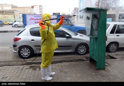 Iran Disinfects Main Streets amid Spread of Coronovirus