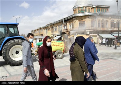 Iran Disinfects Main Streets amid Spread of Coronovirus