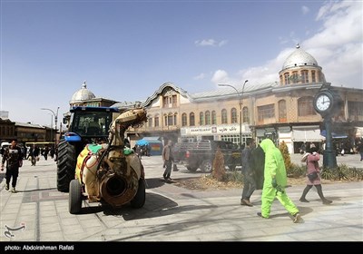 Iran Disinfects Main Streets amid Spread of Coronovirus