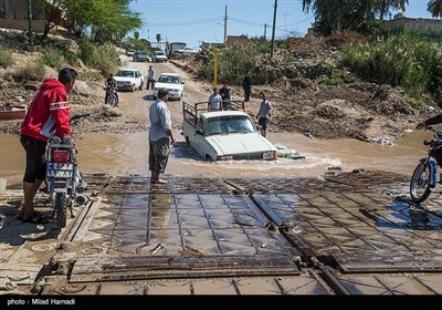 رودخانه،پل،طغيان،خوزستان