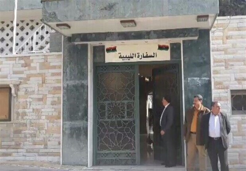 سفارت لیبی در سوریه بازگشایی شد