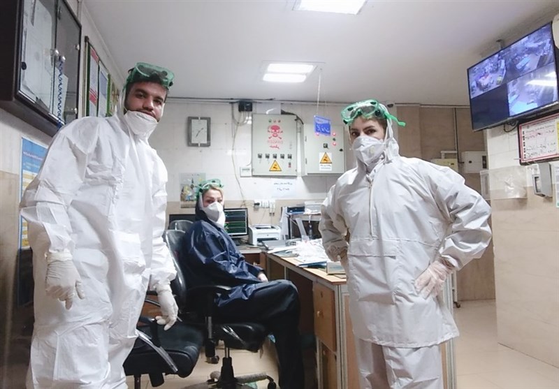 حال و هوای پرسنل بخش قرنطینه بیمارستان رازی اهواز به روایت تصویر