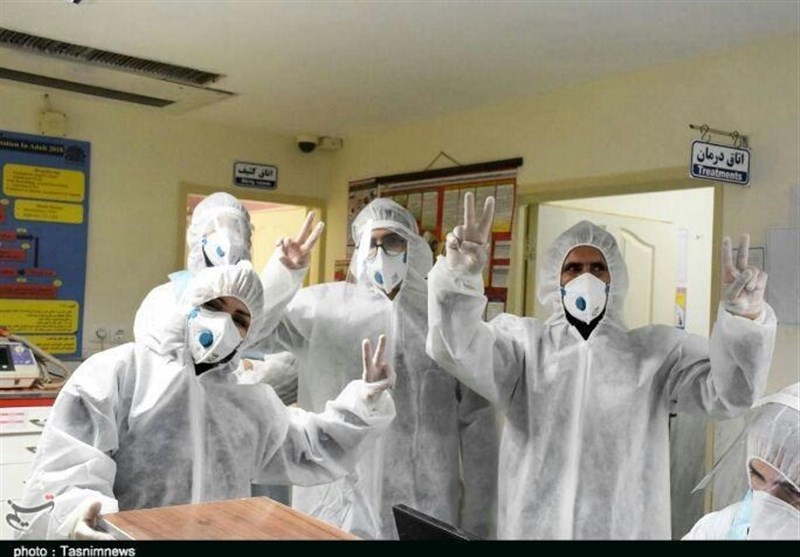 گزارش تصویری از مدافعان سلامت در بخش کرونایی بیمارستان عشایر خرم‌آباد