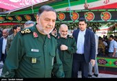 حضور سردار سرلشکر حسین سلامی فرمانده کل سپاه پاسداران  در گلزار شهدای کرمان 