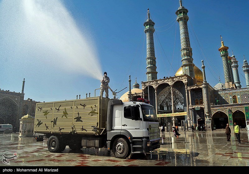 Iranian Military Disinfects Holy Sites in Qom Province amid Coronavirus Outbreak