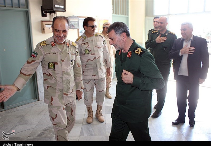 دیدار فرماندهان سپاه و مرزبانی کردستان به روایت تصویر