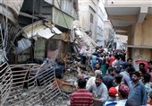 فرو ریختن یک ساختمان در کراچی 19 نفر را به کام مرگ کشاند