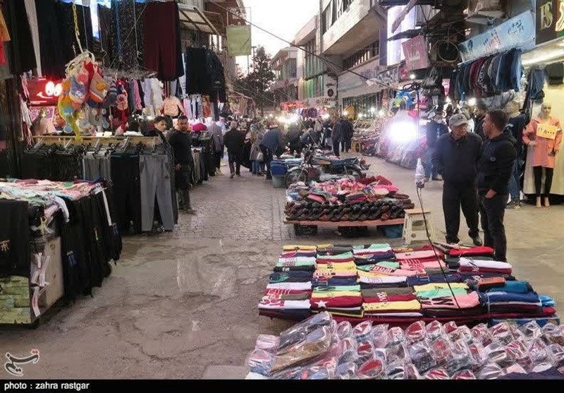 بازار کساد پایان سال در مرکز گیلان به روایت تصویر