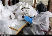 تولید 60 هزار لباس ایزوله بیمارستانی با مشارکت بنیاد برکت+فیلم