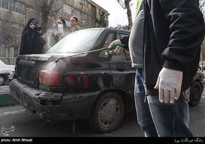 بسته بندی و توزیع شش هزار مواد ضدعفونی کننده در دولت آباد تهران