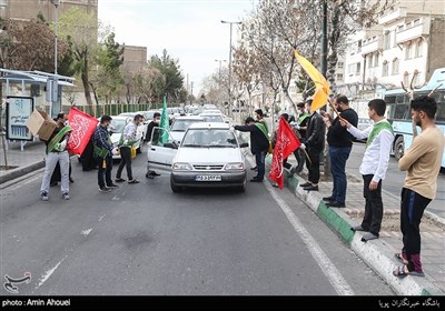 بسته بندی و توزیع شش هزار مواد ضدعفونی کننده در دولت آباد تهران