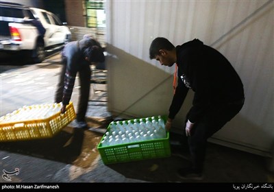 تهیه و توزیع رایگان محلول ضدعفونی کننده توسط بسیجیان حوزه مقاومت217 قدر