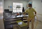 یزد| معابر و اماکن عمومی بهاباد توسط بسیج و سپاه ضدعفونی شد