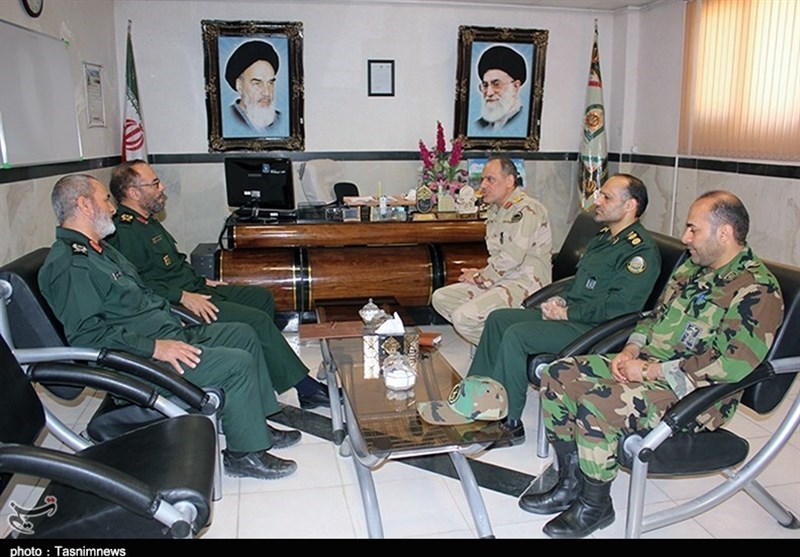 دیدار فرماندهان قرارگاه سپاه و مرزبانی کردستان به روایت تصویر