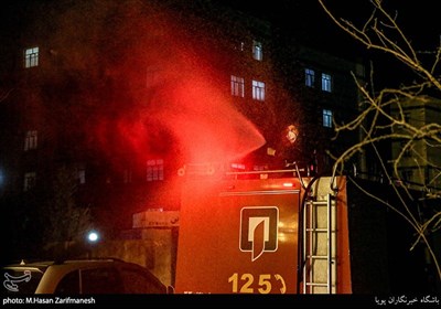Iranian Firefighters Use Novel Equipment for Disinfecting Streets