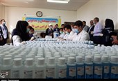 خط تولید محلول ضدعفونی در دانشگاه آزاد دزفول به بهره‌برداری رسید+تصاویر