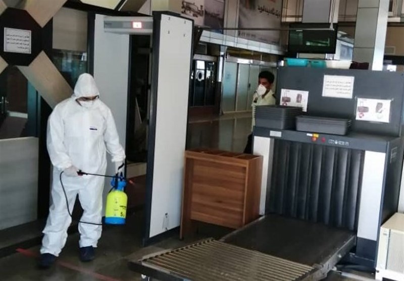فرودگاه بوشهر علیه ویروس کرونا به صورت مستمر ضدعفونی می‌شود