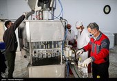 کارگاه تولید مواد ضدعفونی در مرکز نوسازی و بهینه‌سازی شهید زرهرن نزاجا