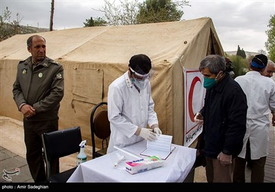 رزمایش مقابله با ویروس کرونا توسط نیروی زمینی ارتش -فارس