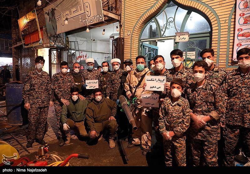 فیلم// تجهیز یک مرکز قرنطینه بیماران کرونایی به همت جهادگران منطقه 6 تهران