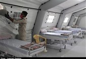 بندرعباس| افتتاح بیمارستان صحرایی شهید فاطمی سپاه پاسداران به‌ روایت تصاویر
