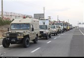 رزمایش ضدعفونی و پایش عوارضی آزادراه قم ـ تهران توسط ارتش آغاز شد+ تصاویر