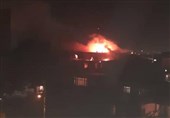 کرمانشاه| آتش‌سوزی در دومین بیمارستان تاریخی ایران؛ حریق در حال کنترل است