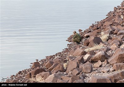 دریاچه ارومیه در روزهای بهاری