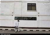 عملیات ضدعفونی معابر عمومی  و شهری محله نبرد تهران