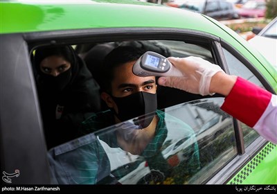 کنترل و مهار ویروس کرونا در عوارضی تهران - قم