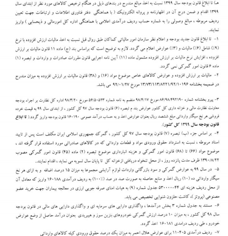 گمرک جمهوری اسلامی ایران , 