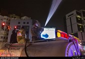 ضدعفونی معابر شمالی تهران  توسط نیروهای گردان جماران یگان ویژه فاتحین