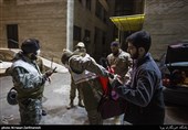 ضدعفونی معابر شمالی تهران  توسط نیروهای گردان جماران یگان ویژه فاتحین