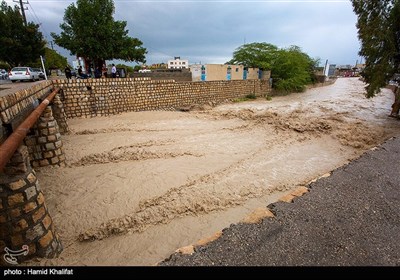 خسارات سیل در بندر کنگان - بوشهر
