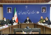 ارتباط ویدئو کنفرانسی استانداران آذربایجان غربی، آذربایجان شرقی و اردبیل + تصاویر