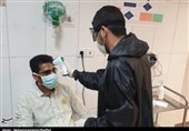 تست بیماران کرونایی در بیمارستان طالقانی اهواز به روایت تصاویر