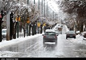بارش برف بهاری در تهران