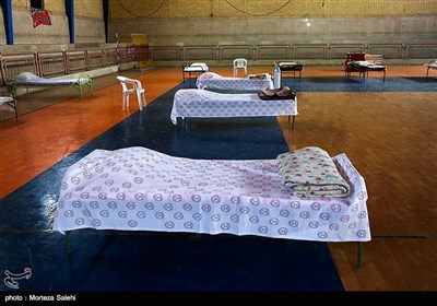 آماده سازی نقاحتگاه بیماران کرونا در مبارکه اصفهان