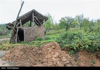 رانش زمین در روستای بازنشین سفلی رحیم آباد-گیلان